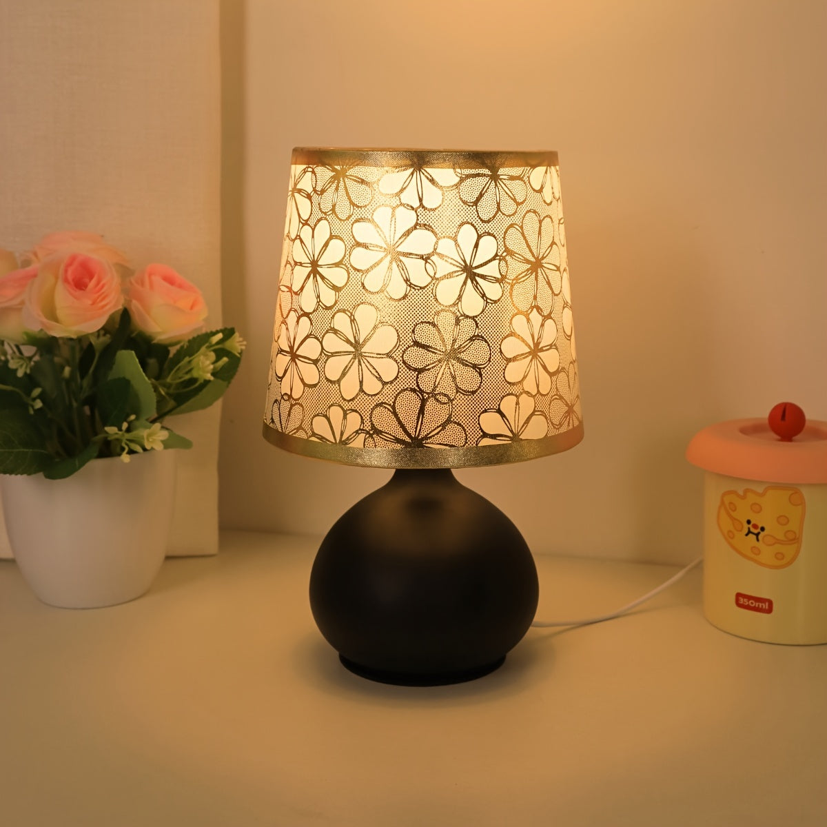 RetroLamp – Scandinavian Fabric Table Lamp with USB