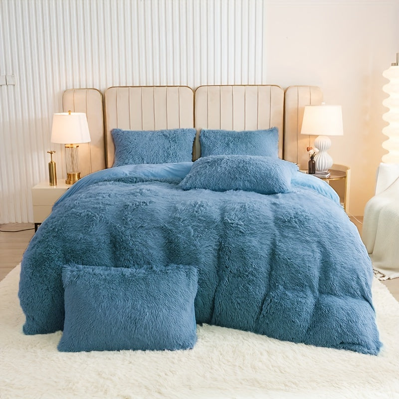Ultra Plush Plush Bedding Set with Zipper - Luxury &amp; Comfort