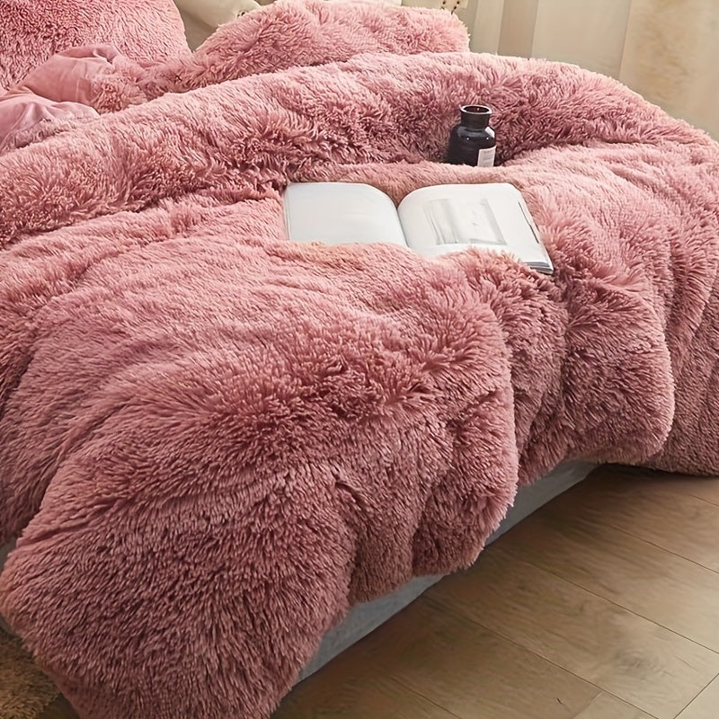Ultra Plush Plush Bedding Set with Zipper - Luxury &amp; Comfort