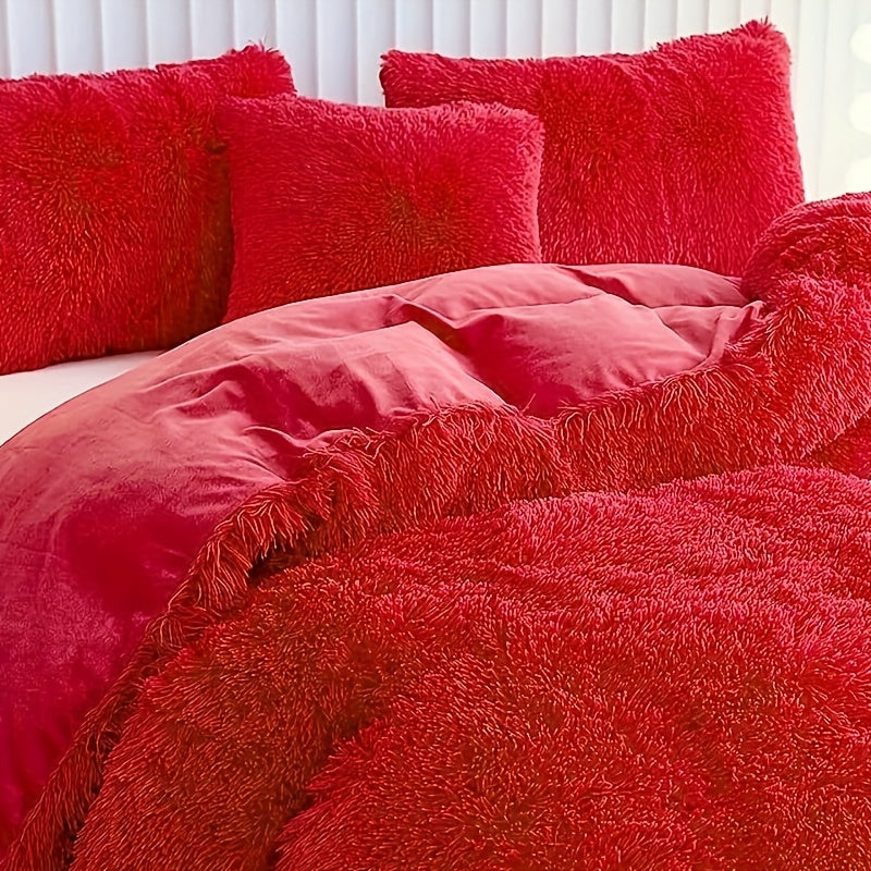 Ultra Plush Plush Bedding Set with Zipper - Luxury &amp; Comfort