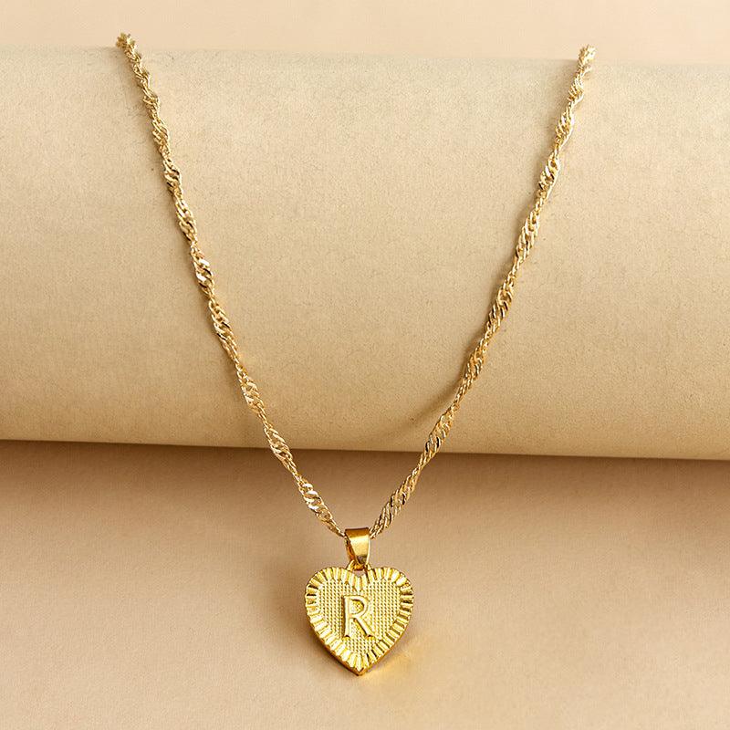 Amara - Elegant Golden Heart Necklace