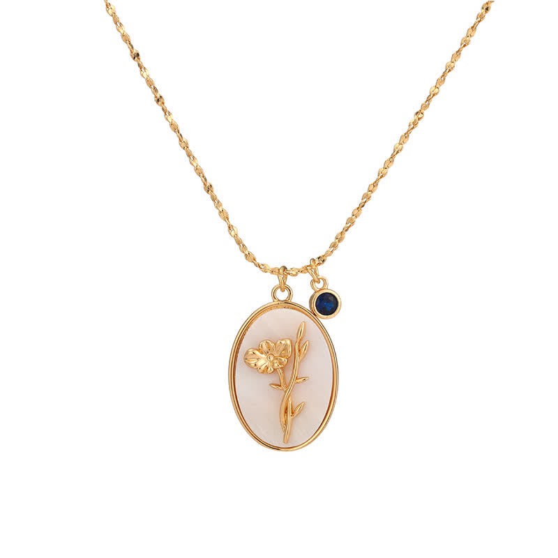 Aurora Birthstone and Birth Flower Necklace – A Personal Jewelry for My Loved Ones