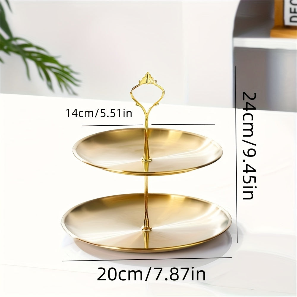 SteelTower - Elegant Three-Piece Serving Platter for Parties