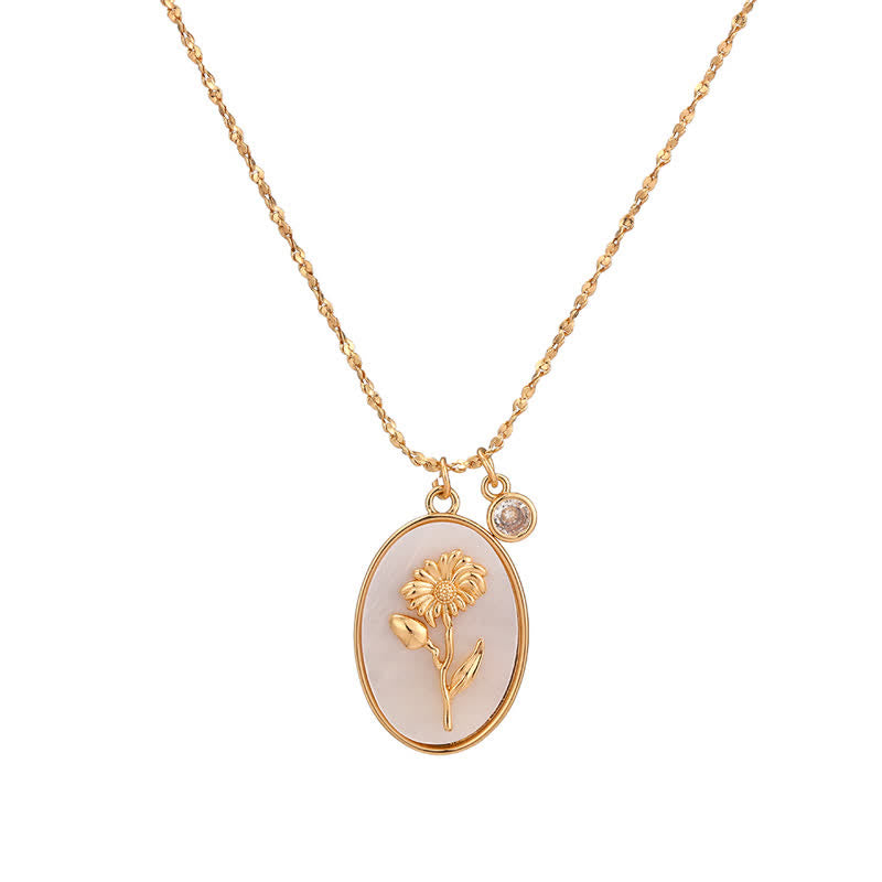 Aurora Birthstone and Birth Flower Necklace – A Personal Jewelry for My Loved Ones