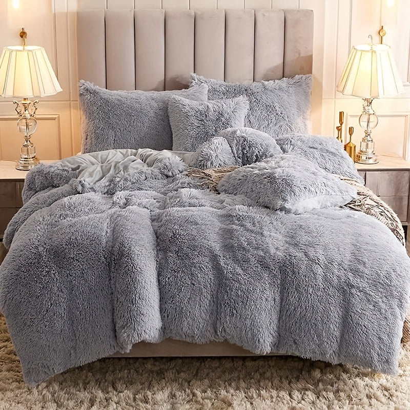 Ultra Plush Plush Bedding Set with Zipper - Luxury &amp; Comfort