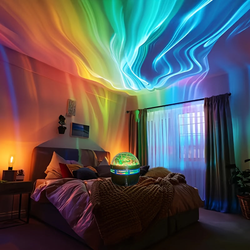AuroraStar – RGB LED Sphere Projector with Remote Control