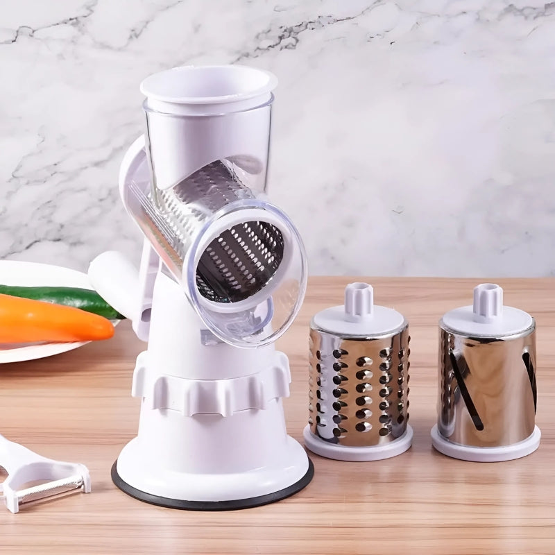 VeggieMaster Cutter - Manual Vegetable Cutter with 3 Blades
