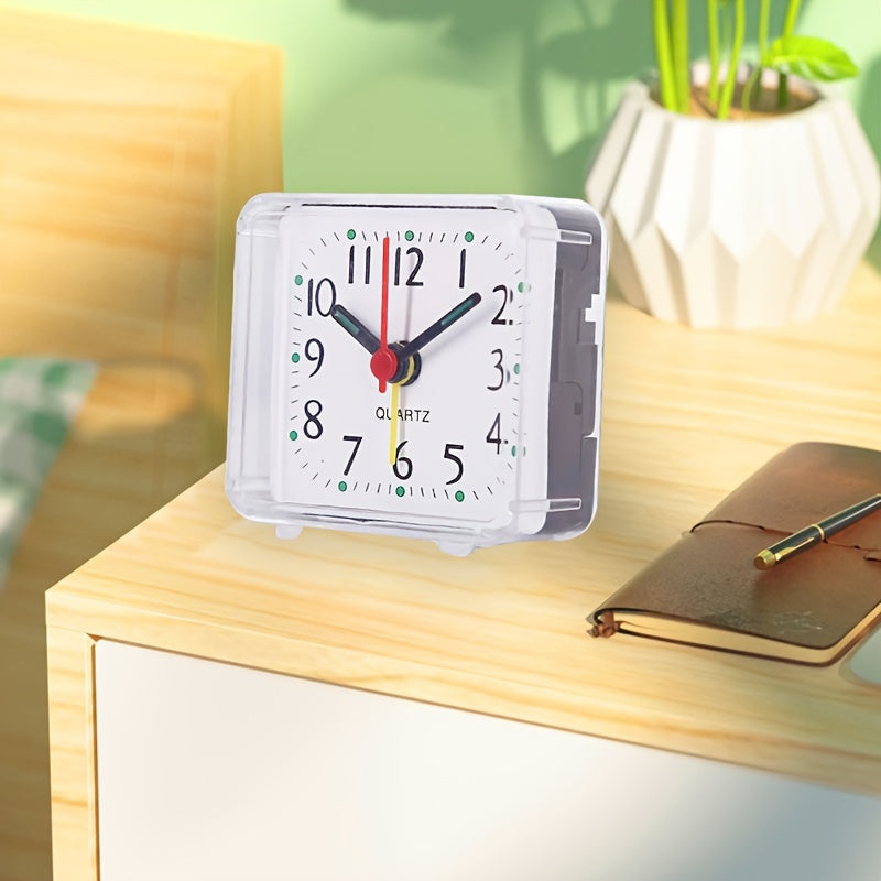 TimeSquare – Minimalist White Alarm Clock for Office &amp; Bedroom
