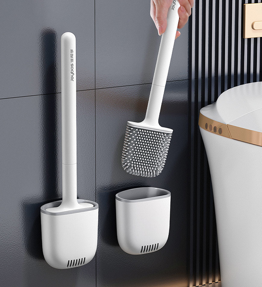 SiliClean – Antibacterial Wall-mounted Toilet Brush with Silicone