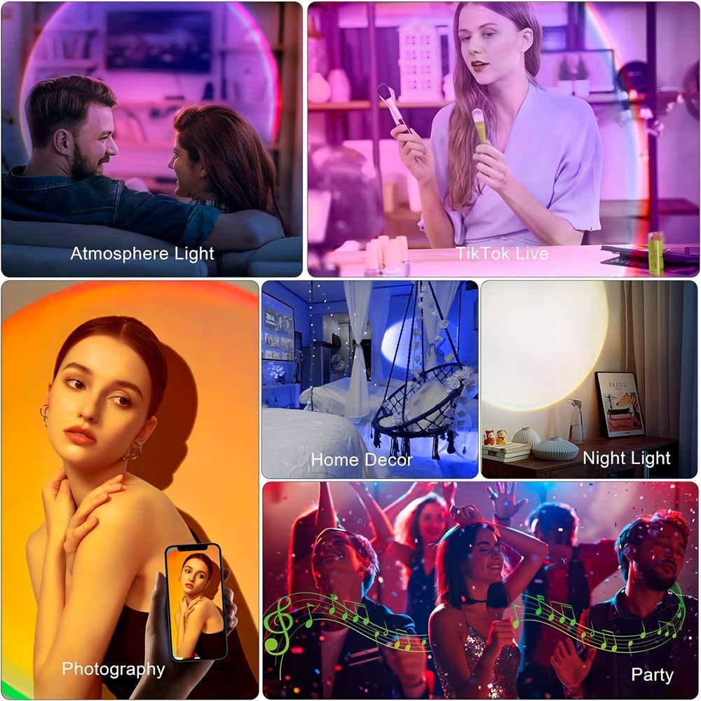 SunGlow Projector Lamp - 16 Colors with Remote Control