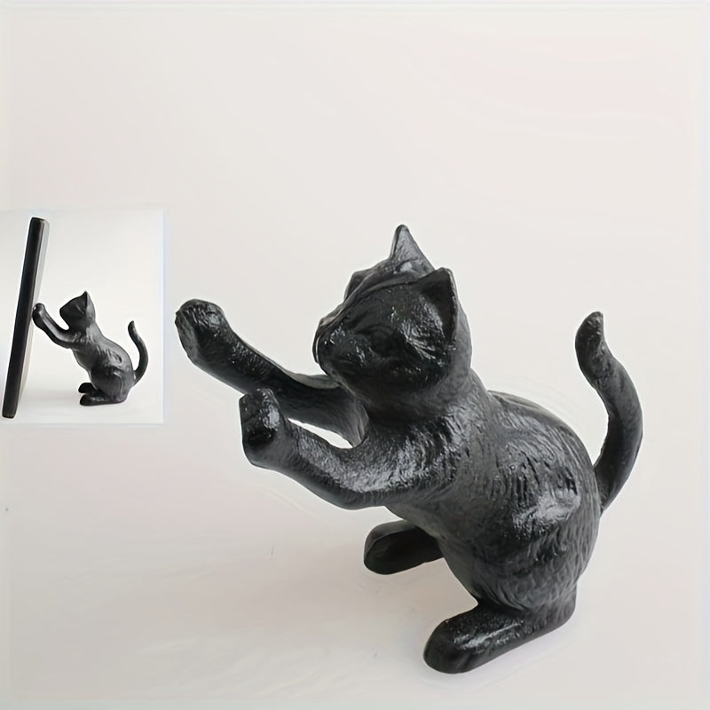 VintageCat - Rustic cast iron bookends for stylish interiors