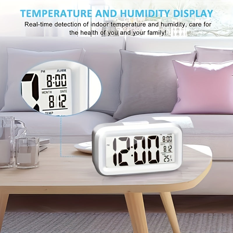 SmartGlow Clock - Stylish Digital Alarm Clock with Night Light