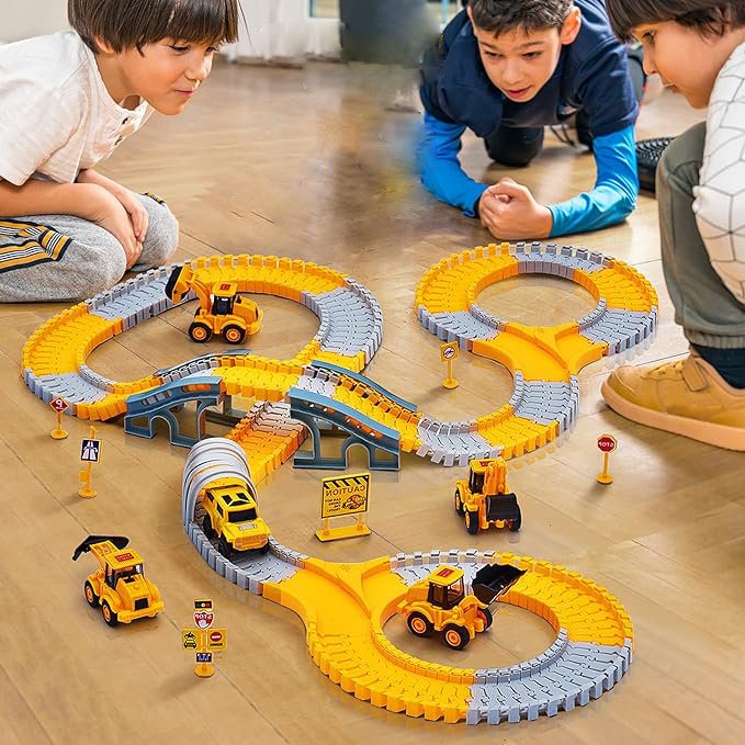 SpeedFlex Track – Flexible Racing Track with LED Vehicles