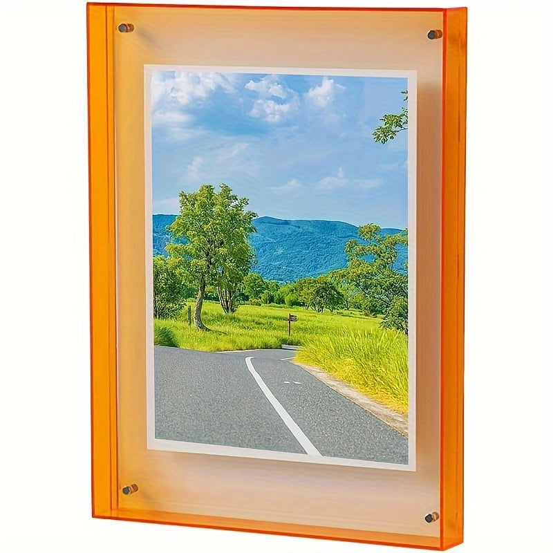 Acrylic Frame – Modern Vertical Photo Frame for Table and Wall