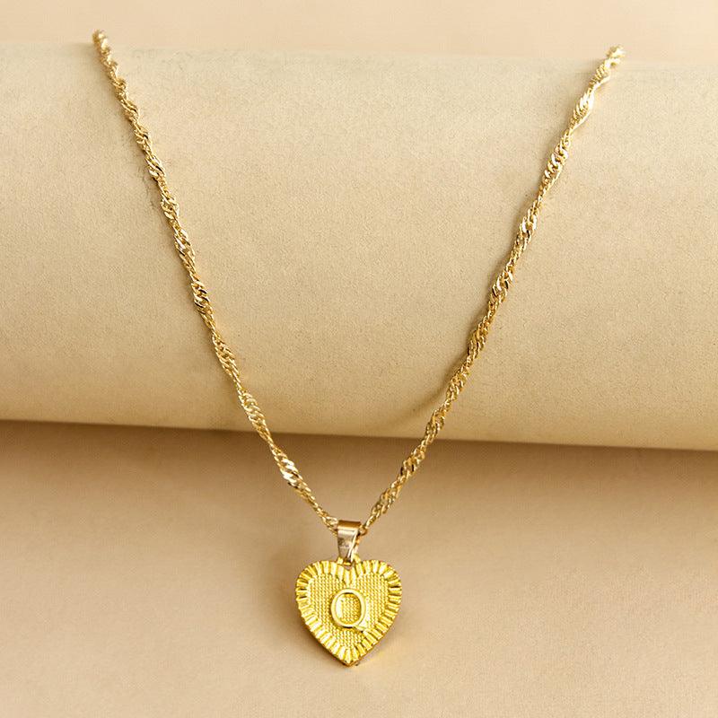 Amara - Elegant Golden Heart Necklace