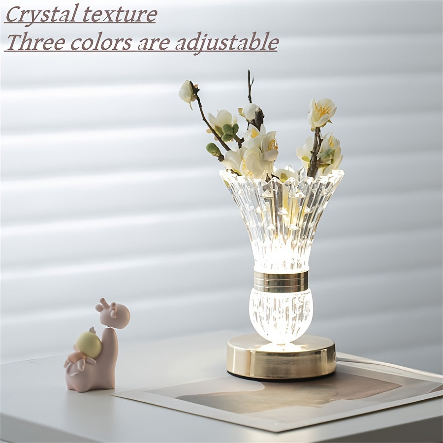 CrystalGlow Lamp – Luxurious LED Table Lamp in Crystal