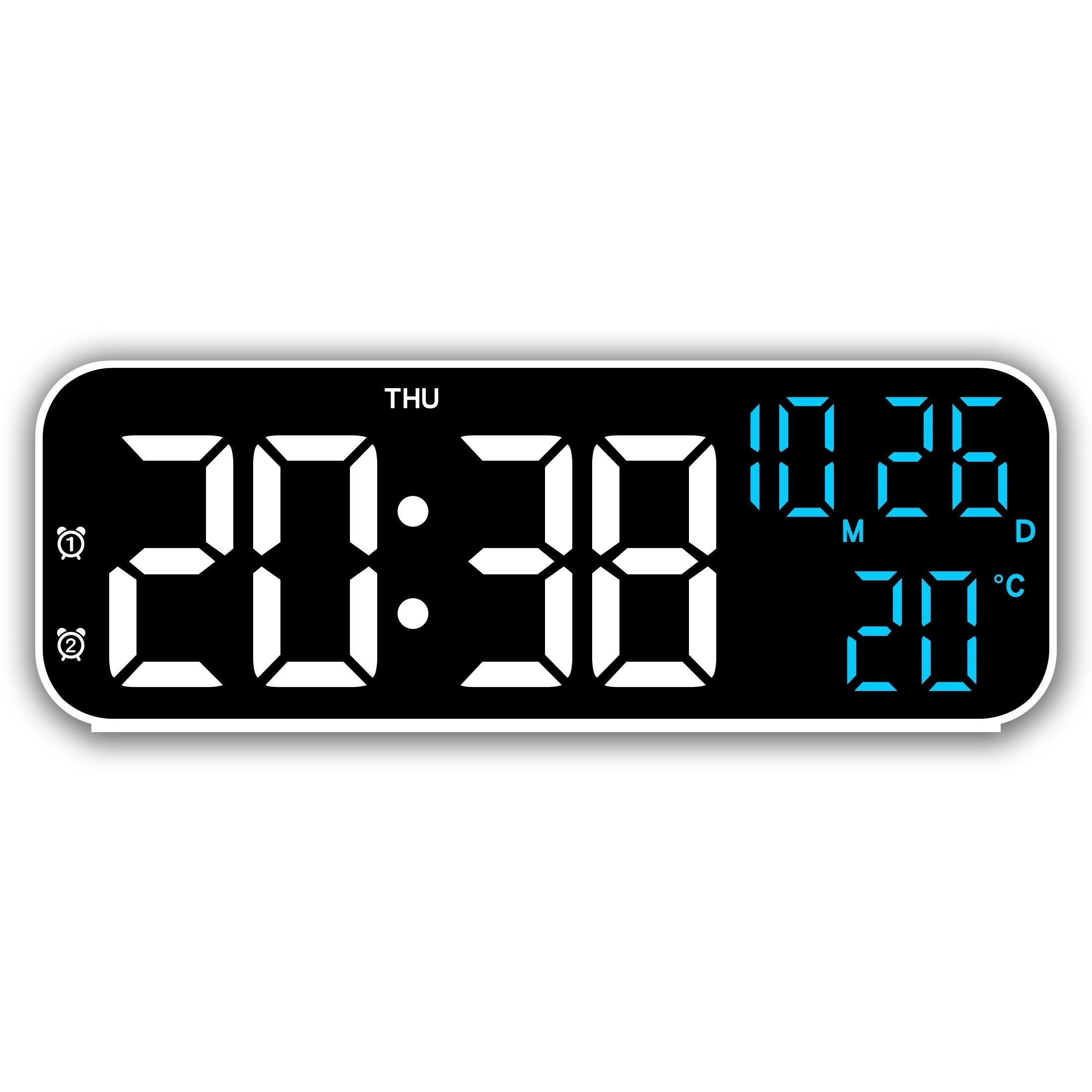DeskTime - Elegant Digital USB Clock with Date
