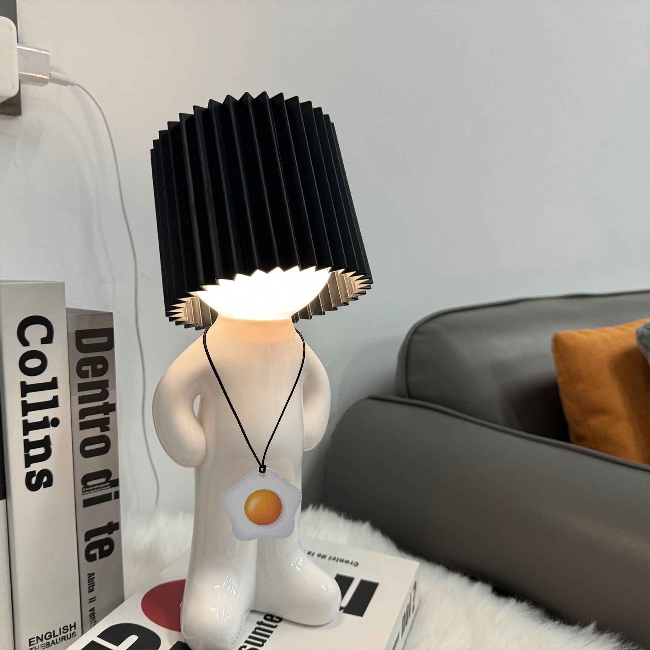 GlowCraft Lamp - Dimmable Acrylic LED with Push Button