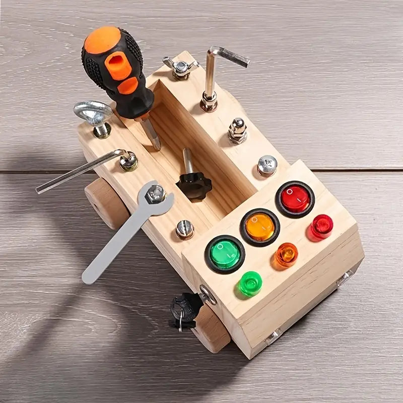 Montessori Busy Board - Learn and Play with LEDs