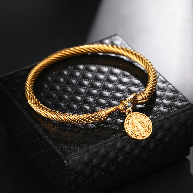 Benedetta - Elegant Saint Benedict Prayer Bracelet