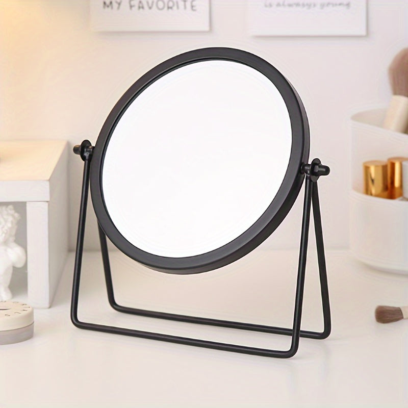 VintageGlow – Adjustable Makeup Mirror with Iron Frame