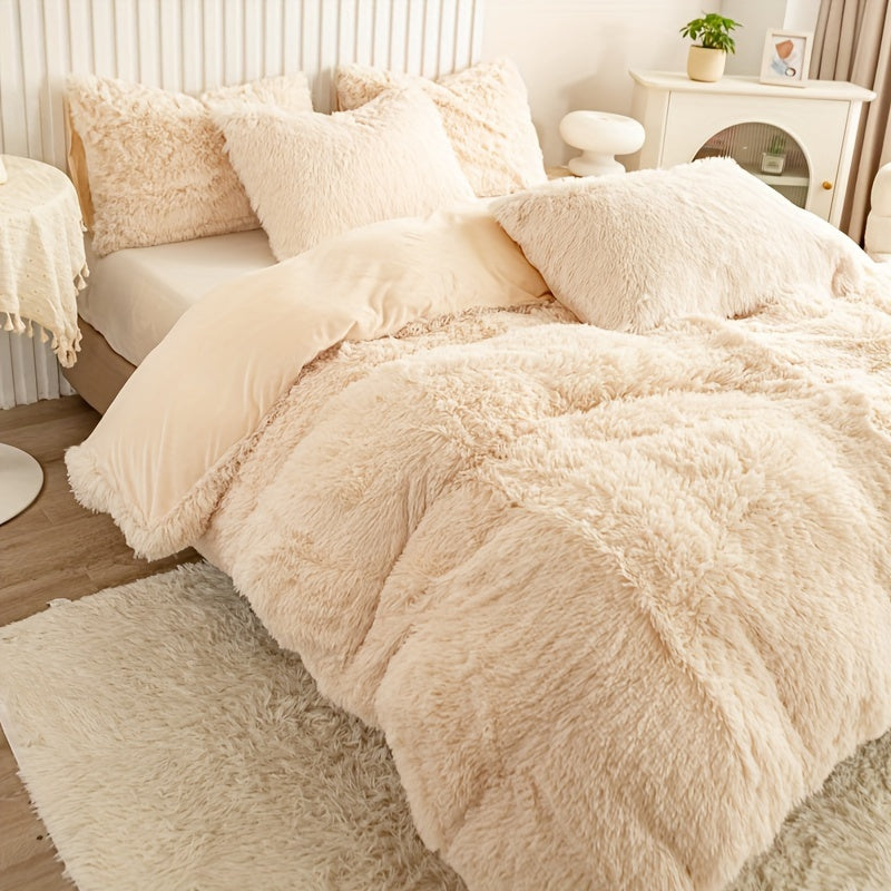 Ultra Plush Plush Bedding Set with Zipper - Luxury &amp; Comfort
