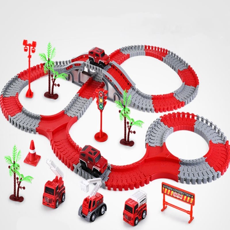 SpeedFlex Track – Flexible Racing Track with LED Vehicles