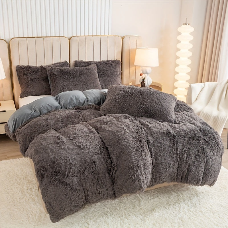 Ultra Plush Plush Bedding Set with Zipper - Luxury &amp; Comfort