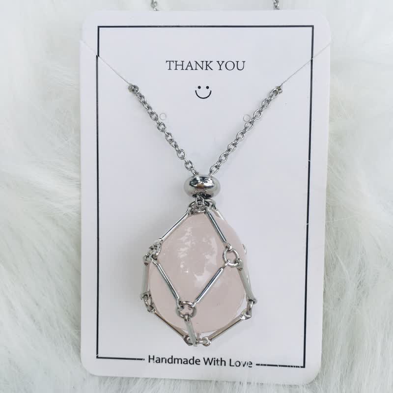 Elegant natural crystal necklace - Iris edition