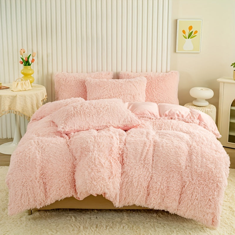 Ultra Plush Plush Bedding Set with Zipper - Luxury &amp; Comfort