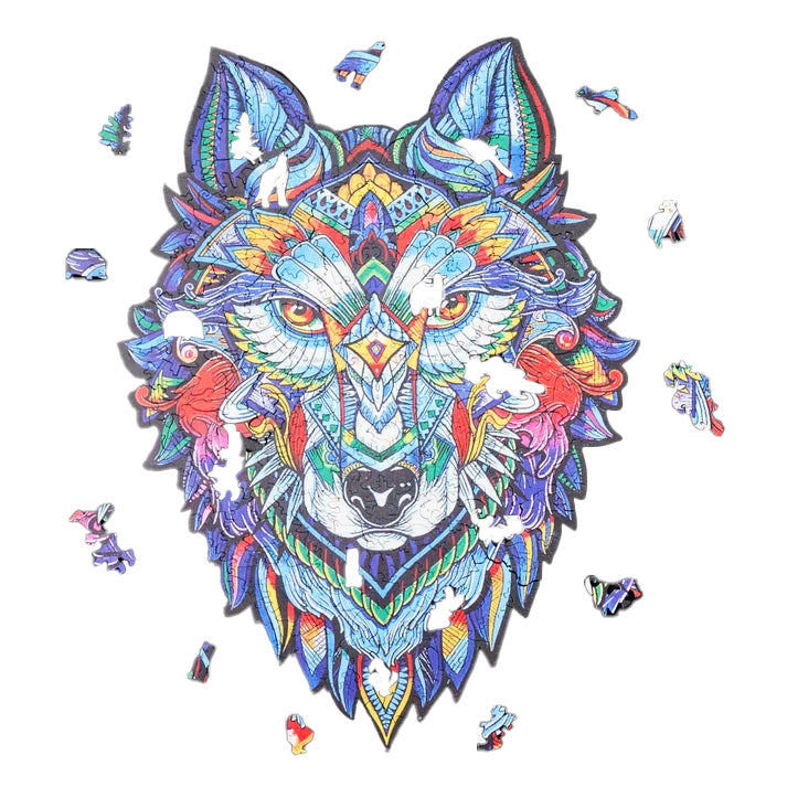 MajesticWolf Puzzle – Premium Wooden Puzzle