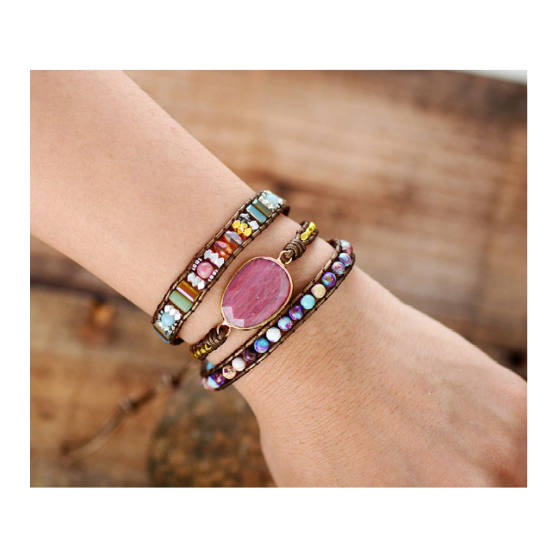 Fascinating Winnie Wrap Bracelet with Unique Gemstones | A Magical Piece of Jewelry for Your Style