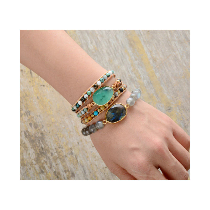 Fascinating Winnie Wrap Bracelet with Unique Gemstones | A Magical Piece of Jewelry for Your Style