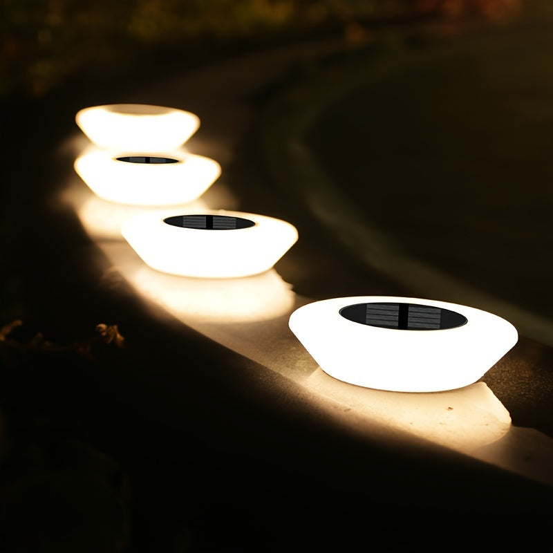 SolarLuxe – Set of 4 Waterproof Garden Lights