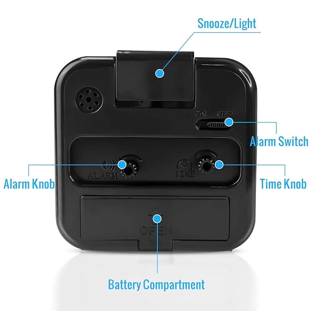 SilentWake Alarm Clock - Stylish Alarm Clock with Night Light