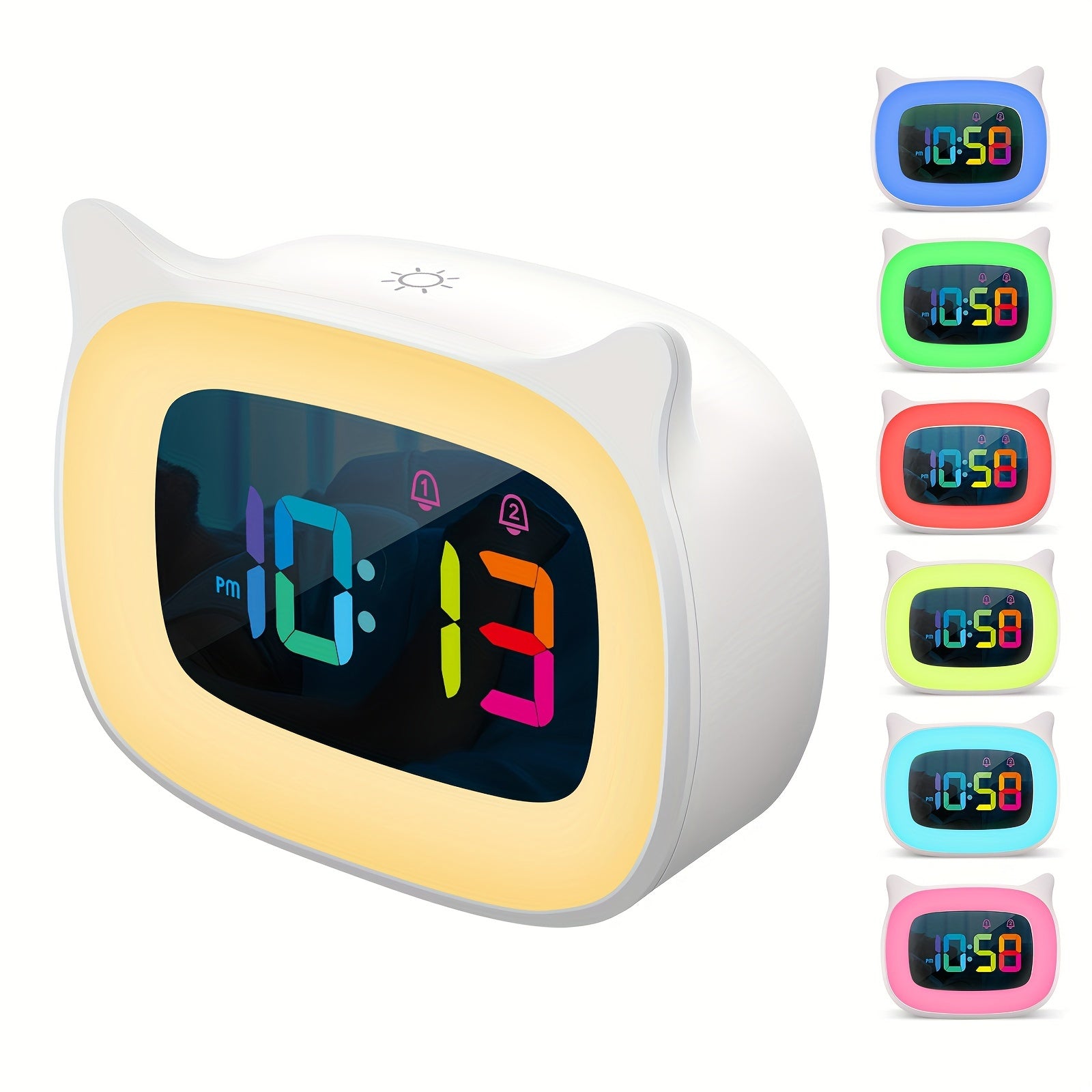CatGlow – Charming LED Alarm Clock with Mood Lighting
