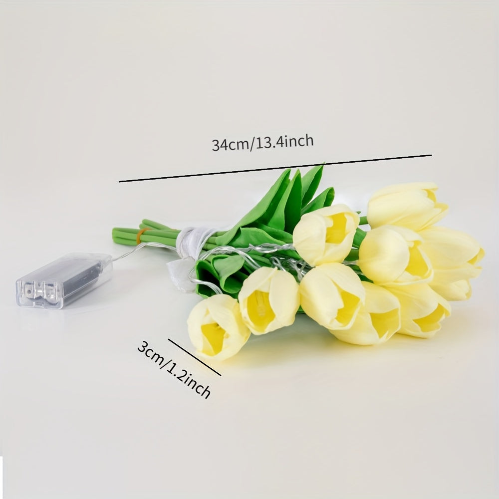 LumiBloom – 10x Tulip LED Table Lamps Bouquet