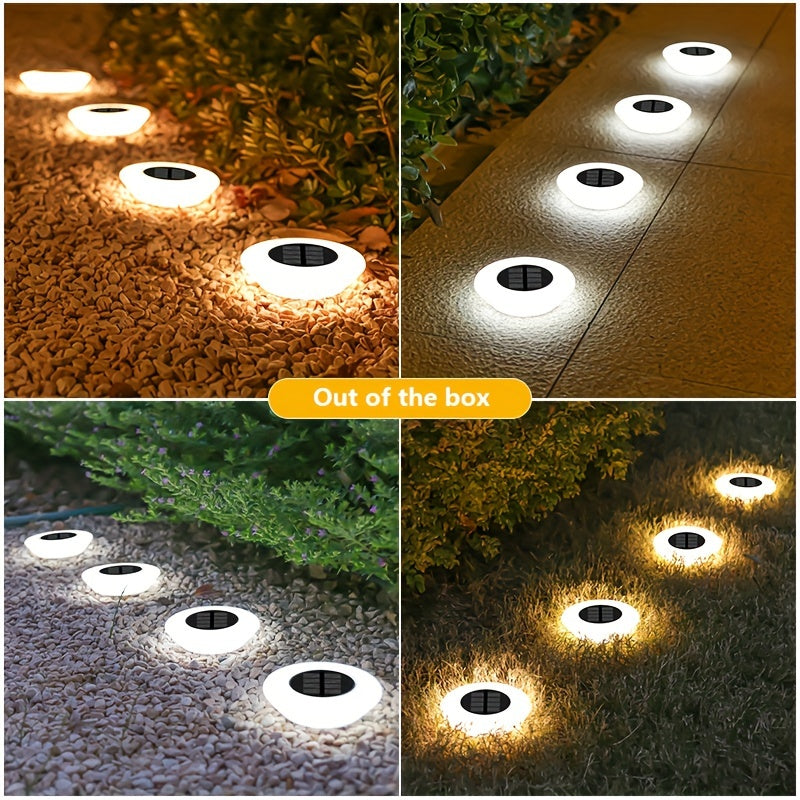 SolarLuxe – Set of 4 Waterproof Garden Lights