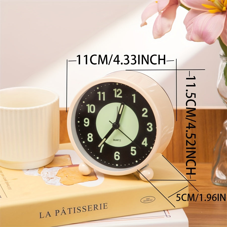 EleganceMetal Clock – Stylish Metal Alarm Clock with Night Light