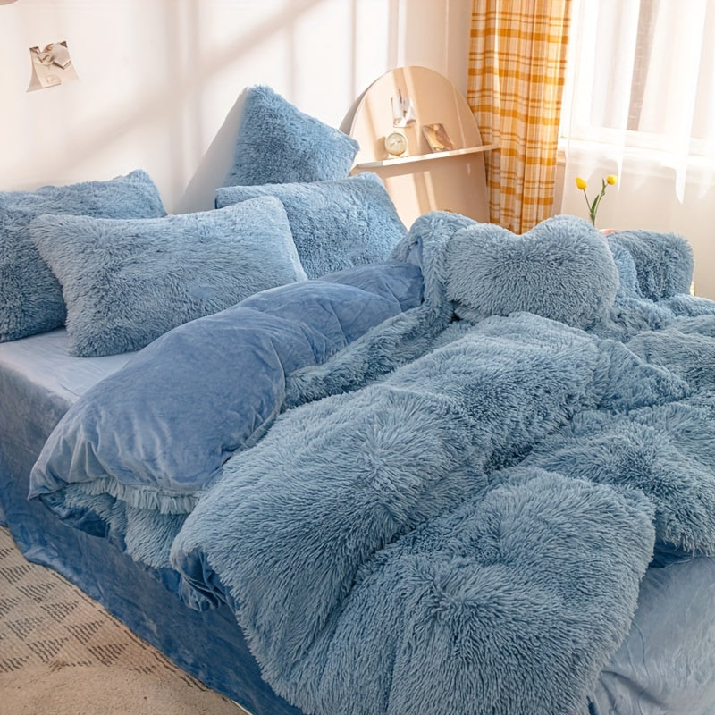 Ultra Plush Plush Bedding Set with Zipper - Luxury &amp; Comfort