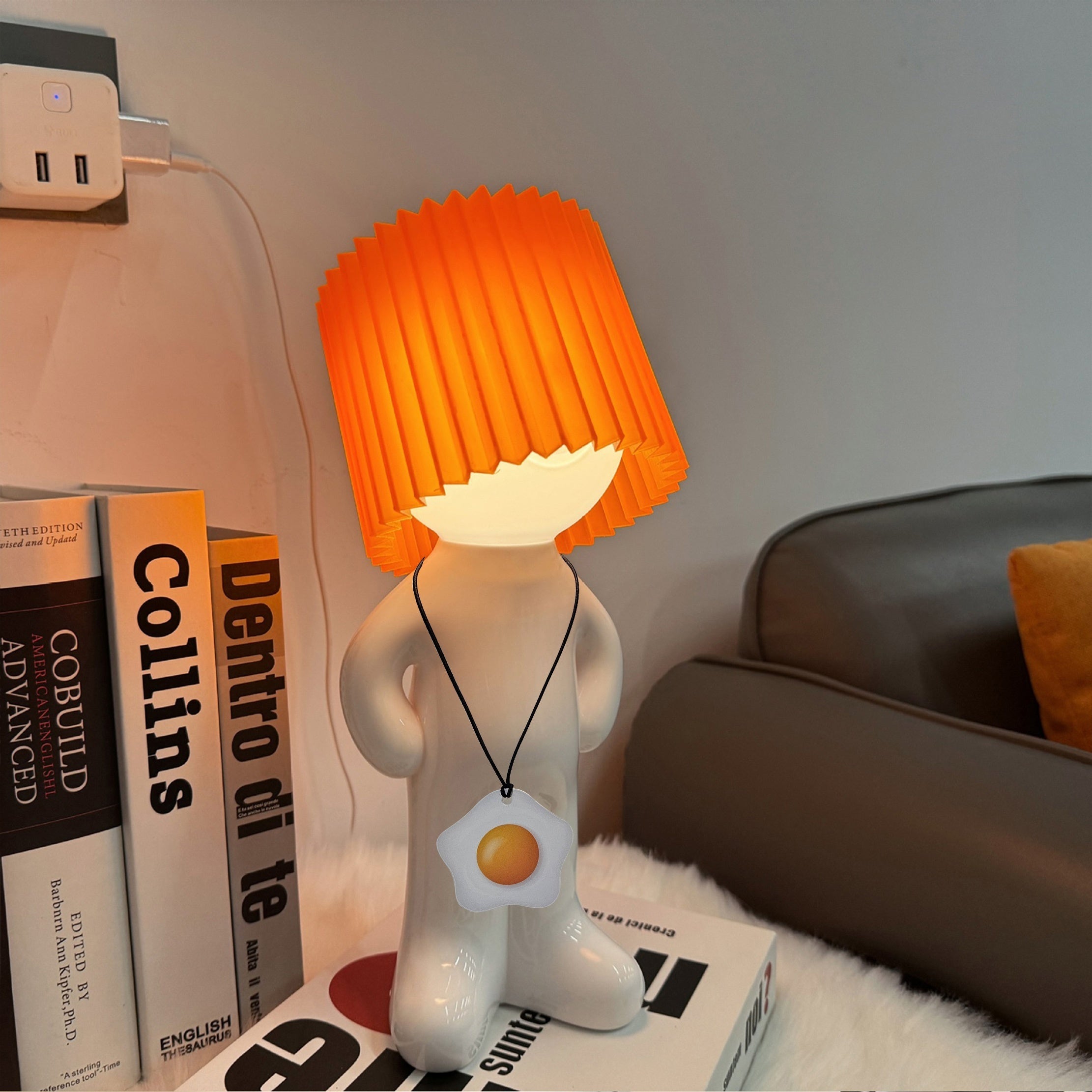 GlowCraft Lamp - Dimmable Acrylic LED with Push Button