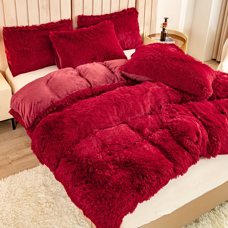 Ultra Plush Plush Bedding Set with Zipper - Luxury &amp; Comfort