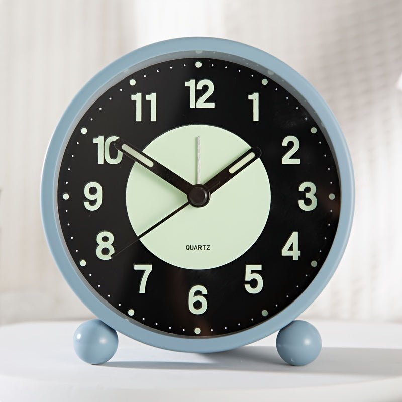 EleganceMetal Clock – Stylish Metal Alarm Clock with Night Light