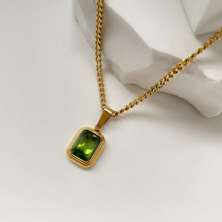 Celeste Vintage Gemstone Necklace