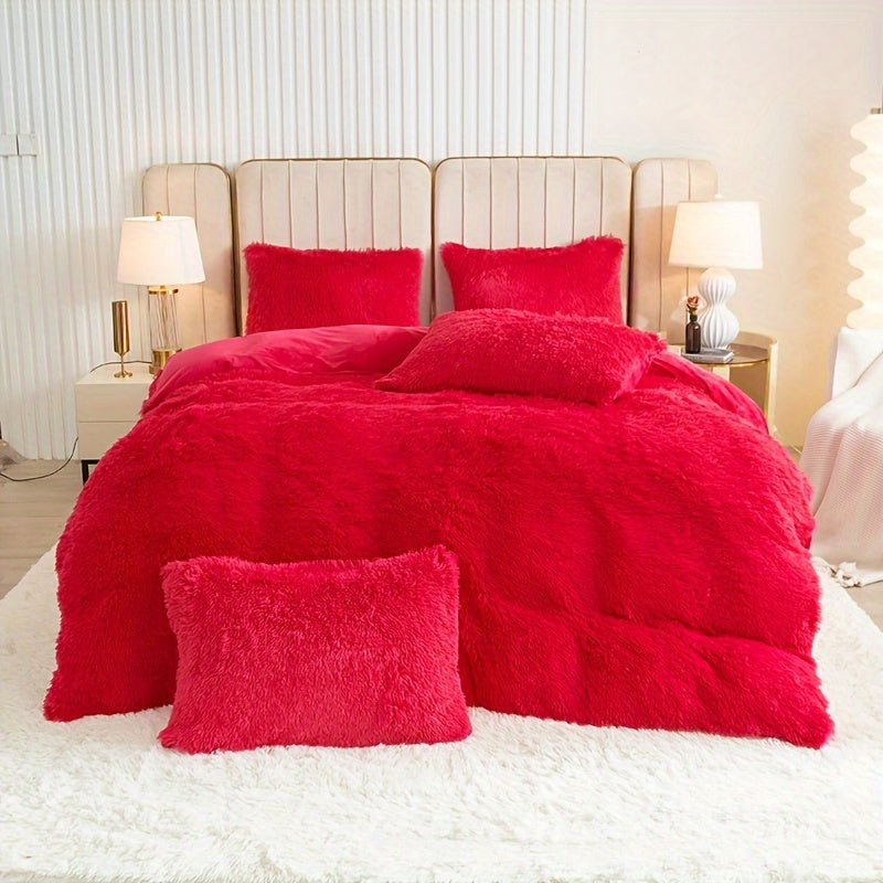 Ultra Plush Plush Bedding Set with Zipper - Luxury &amp; Comfort