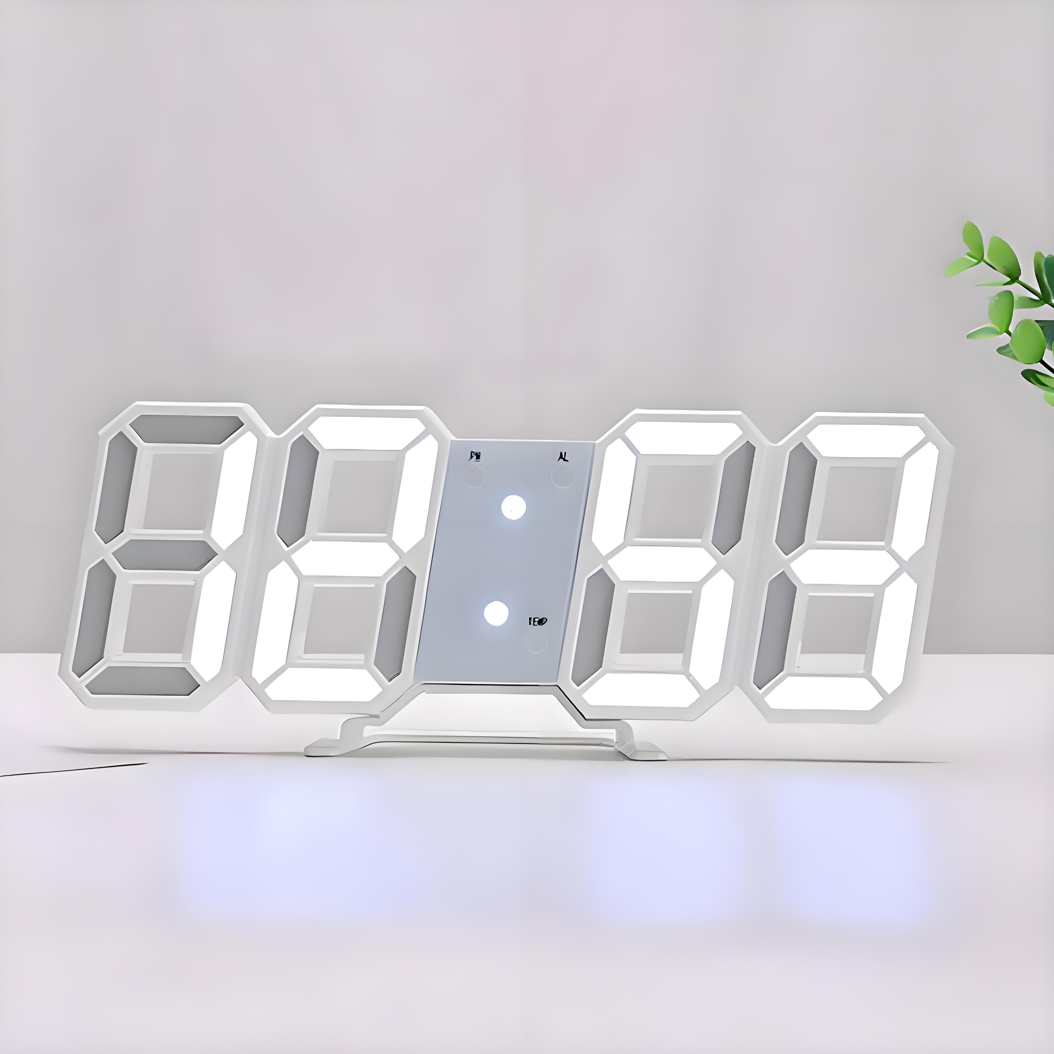DigiTime Clock – LED 3D Clock with Calendar &amp; Temperature