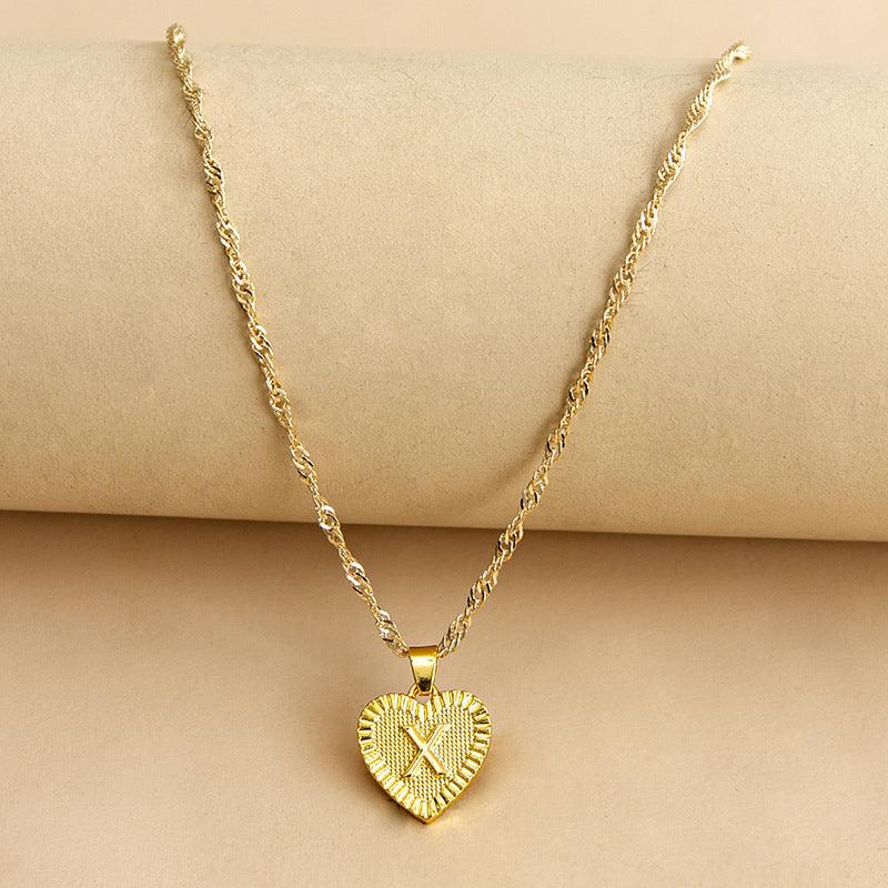 Amara - Elegant Golden Heart Necklace