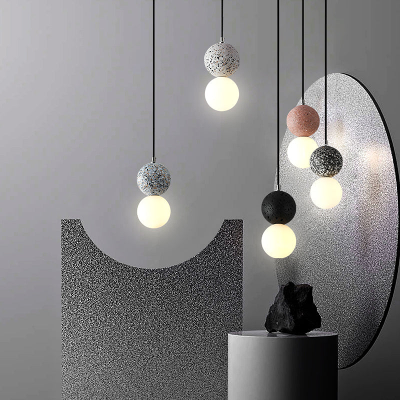 Aurora Glow - Luxurious LED Pendant Lamp in Black/White