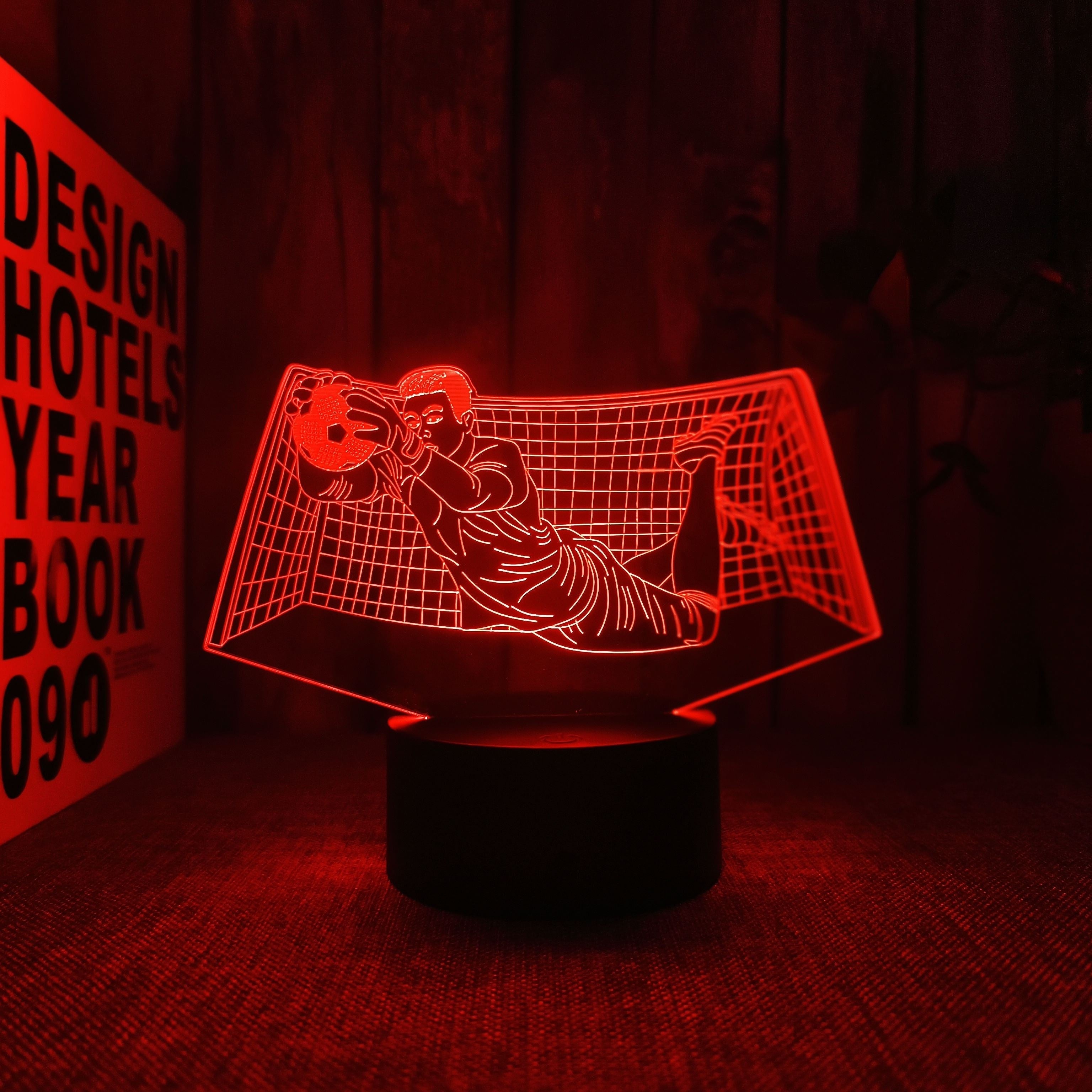 KeeperGlow – 3D Football Goalkeeper Night Light with Touch