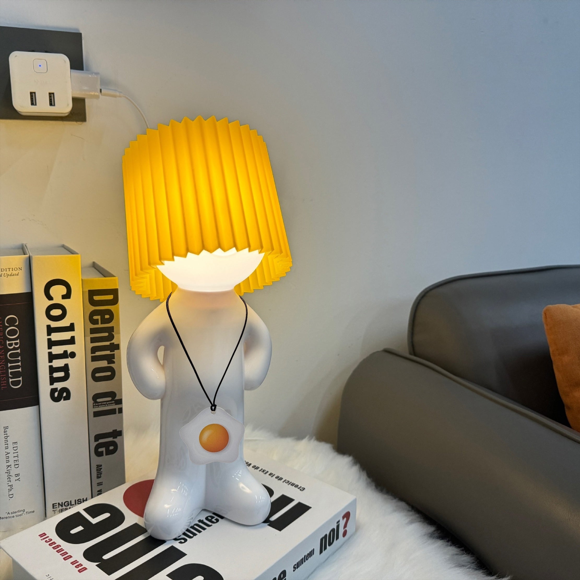 GlowCraft Lamp - Dimmable Acrylic LED with Push Button
